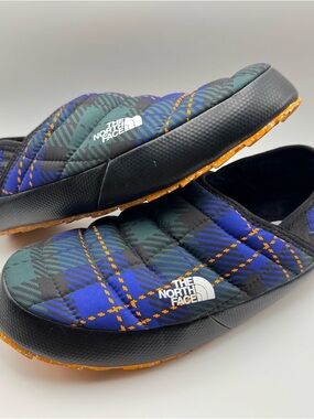The North Face ThermoBall Mule Slippers Plaid Women’s 8 Cozy Cabin